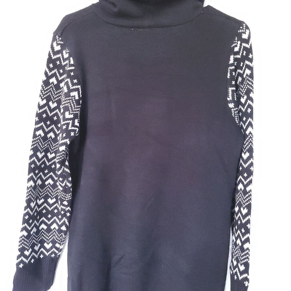 Disney Parks Ugly Christmas Sweater Hoodie Dress Womans Large Minnie Mouse Ears - Picture 15 of 16